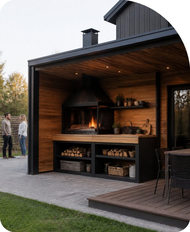 Строительство летней кухни в Норильске по цене от 259625 р. | РадиДОМА-Нрл