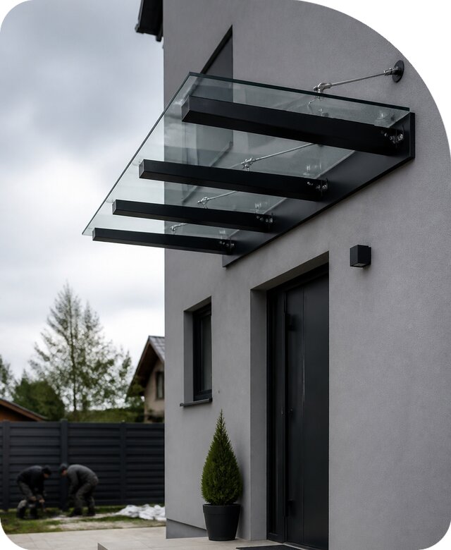 Консольный козырек в Норильске по цене от 13397 р. | РадиДОМА-Нрл